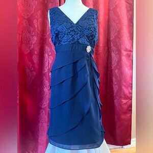 Blue formal dress. Worn once by the Mother of the Groom. Size 3XL
